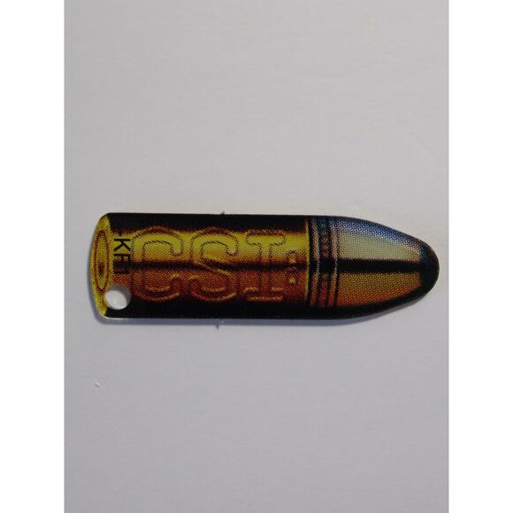 CSI Pinball Keychain Promo Plastic 2008 Crime Scene Investigation Bullet - Picture 2 of 4
